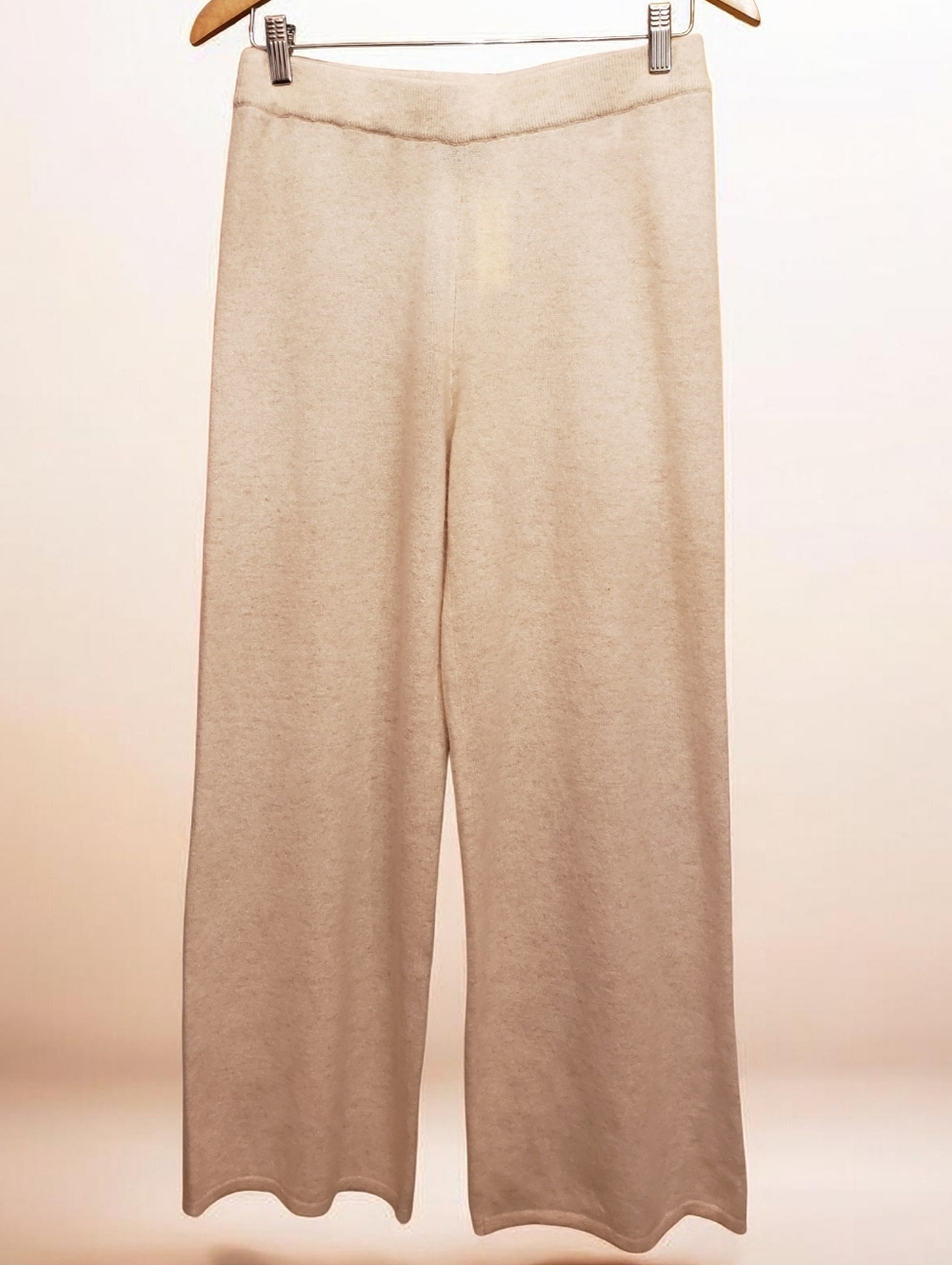 NWT Tahari 100% Cashmere Wide-Leg Knit Pants - Picture 3 of 7